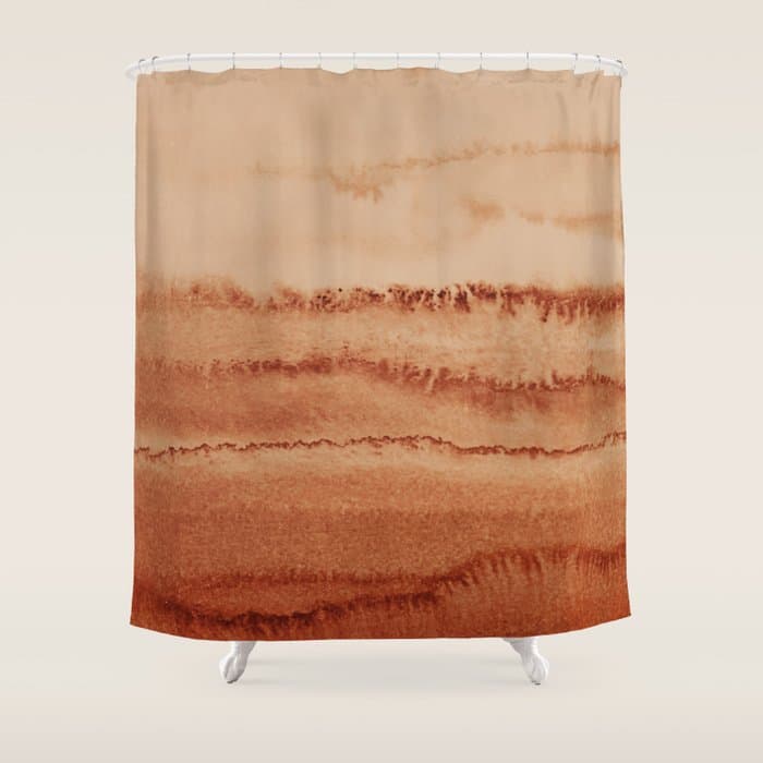 WITHIN THE TIDES - CINNAMON DARK Shower Curtain
