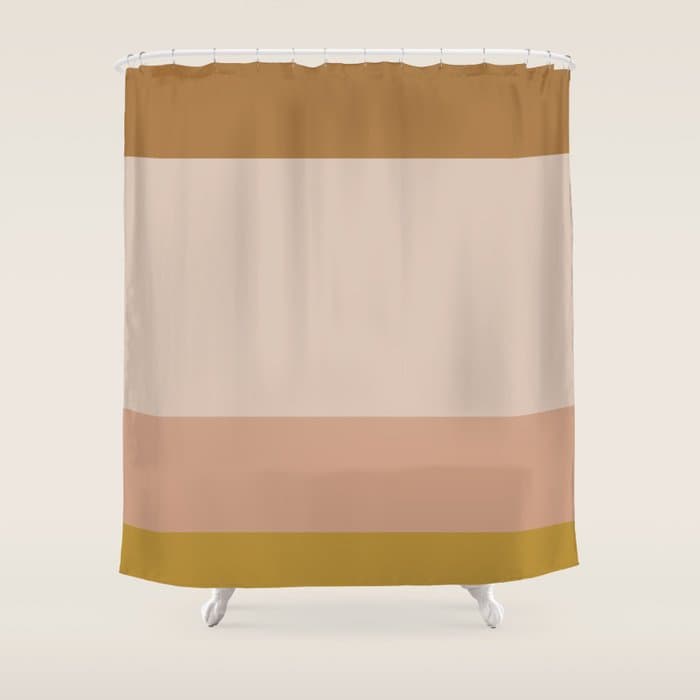 Contemporary Color Block X Shower Curtain