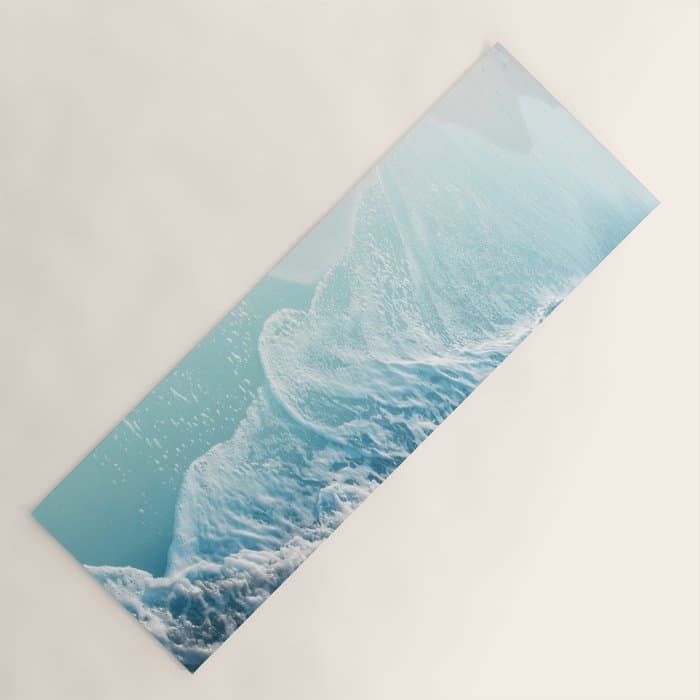 Soft Turquoise Ocean Dream Waves #1 #water #decor #art #HomeStorie Yoga Mat