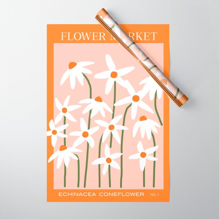 Flower Market - Echinacea #1 Wrapping Paper