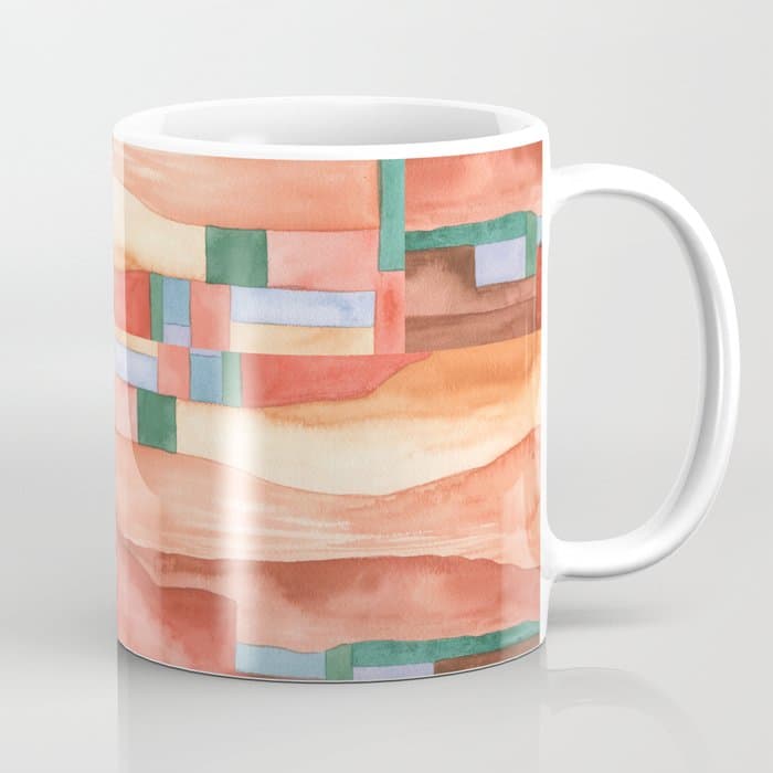 Abstract Desert Landscape Watercolor Coffee Mug