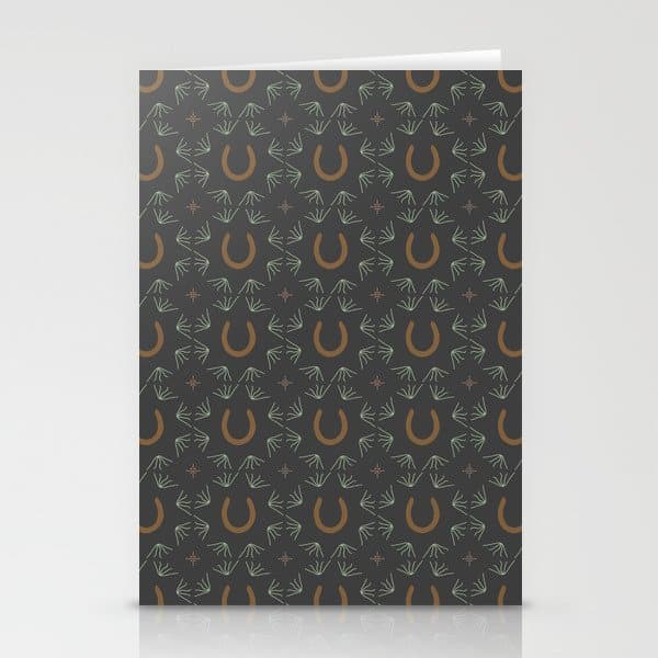Burning Daylight Pattern Stationery Card