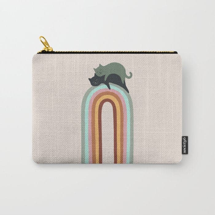 Rainbow cat 3 lover hugs Carry All Pouch