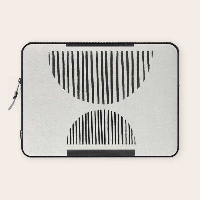 Balancing Stripes NO.1 | Black Laptop Sleeve