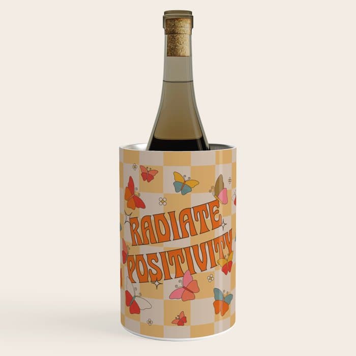 Radiate Positivity Butterflies Wine Chiller