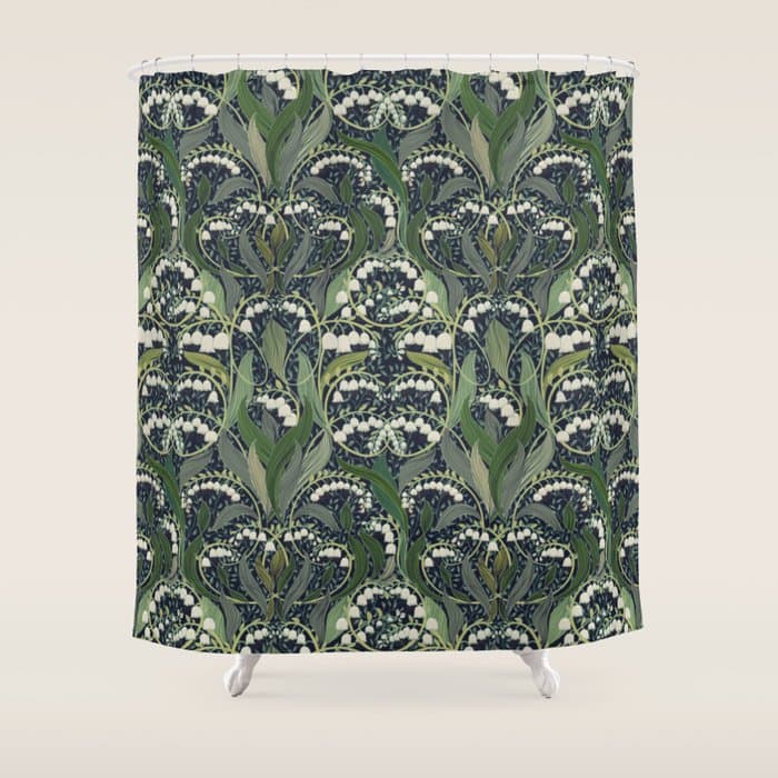 Wonderful poisonous lily of the valley Shower Curtain