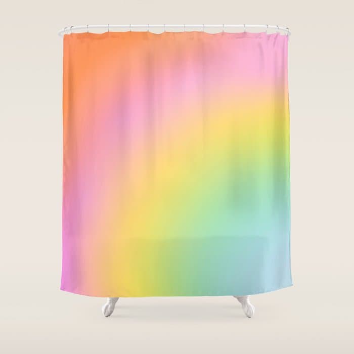 The Rainbow of Love #abstract #colourlove Shower Curtain