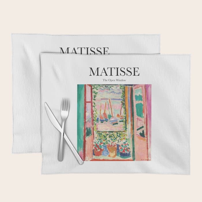 The Open Window by Henri Matisse - Artwork Design Placemat