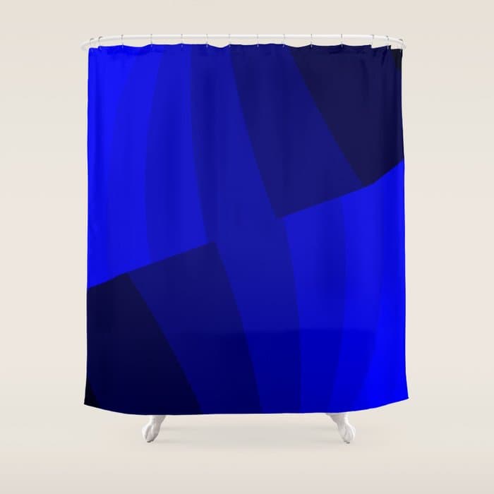 Just Blue #decor #HomeStorie #buyart Shower Curtain