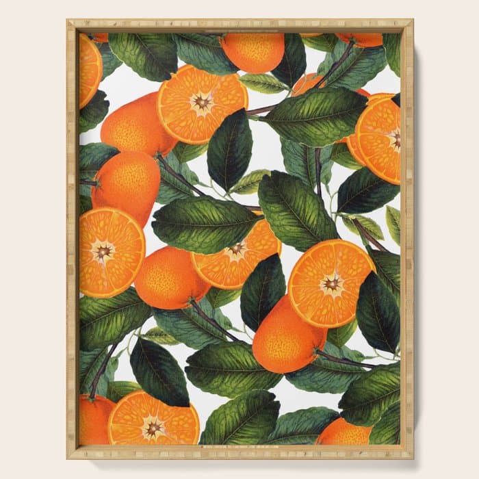 The Forbidden Orange #HomeStorie #decor #buyart Serving Tray