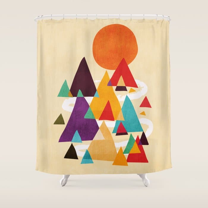 Let's visit the mountains Shower Curtain
