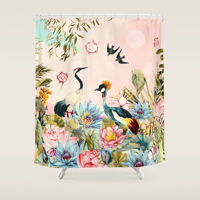 Landscapes of birds in paradise 2 Shower Curtain