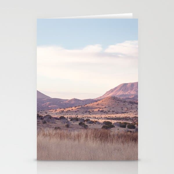 Marfa II - Sunset on the Range Stationery Card