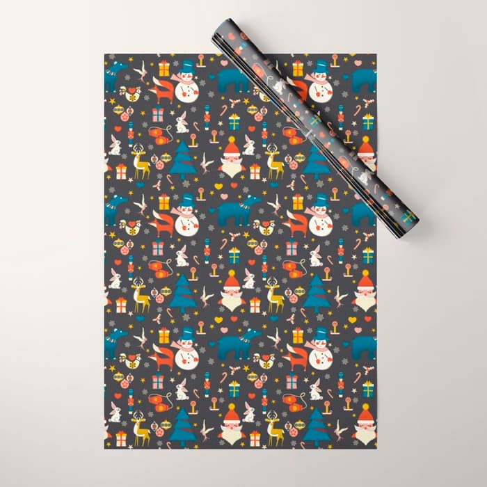 Christmas symbols pattern Wrapping Paper