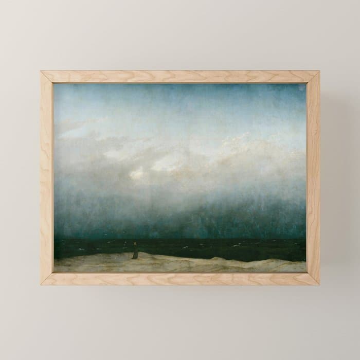 The Monk by the Sea by Caspar David Friedrich 1808 Mini Art Print