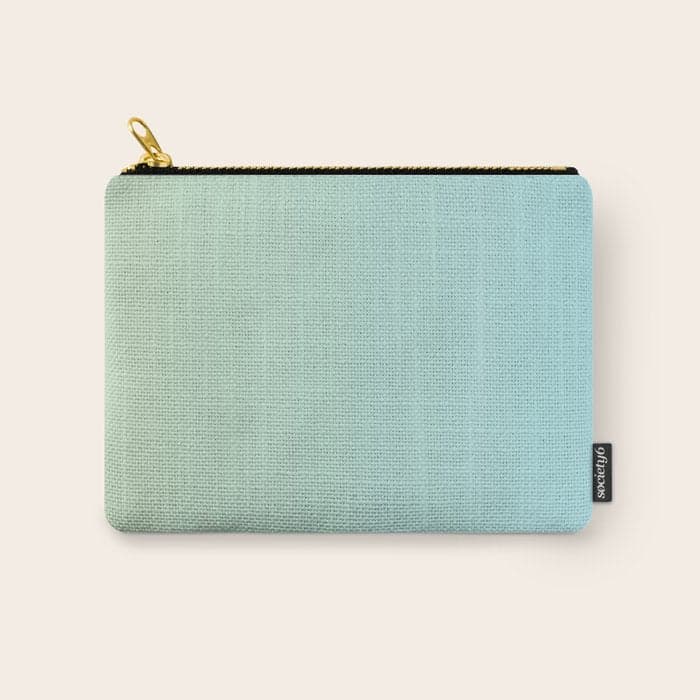 Turquoise Green Blue Gradient Carry All Pouch