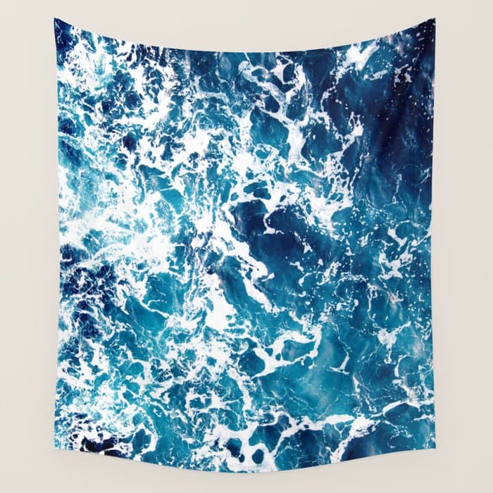 Wild Ocean Waves, Ocean Water Wall Tapestry
