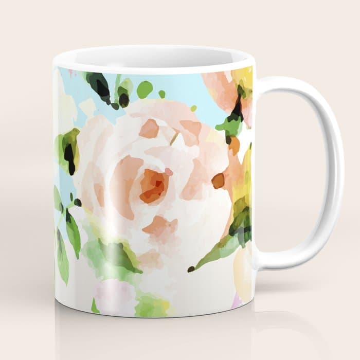 Floral Blush #HomeStorie #decor #buyart Coffee Mug