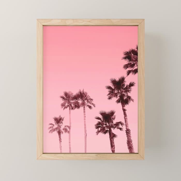 Tranquillity - flamingo pink Mini Art Print