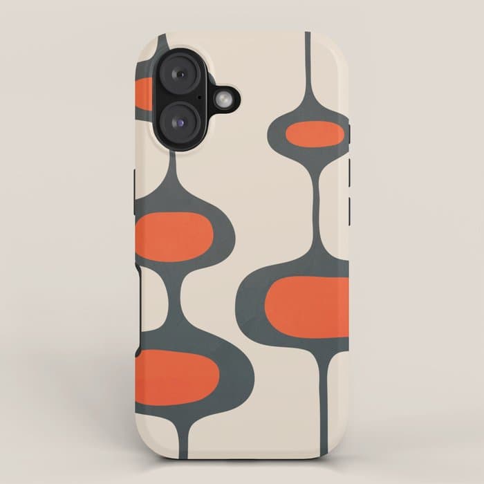 Mid-Century Modern Abstract Art 28 iPhone Case