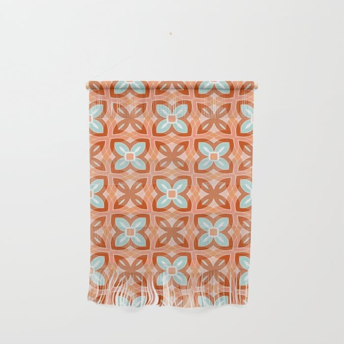Moroccan tile - daisy chain Wall Hanging
