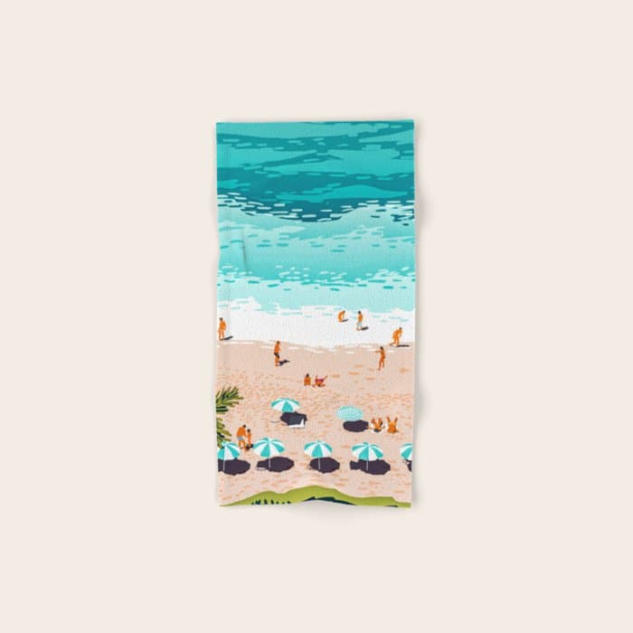 Dream in Colors Borrowed From The Sea | Ocean Tropical Beachy Summer | Swim Surf Travel Vacation Bath Towel