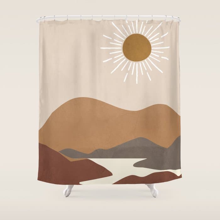 Minimalistic Landscape II Shower Curtain