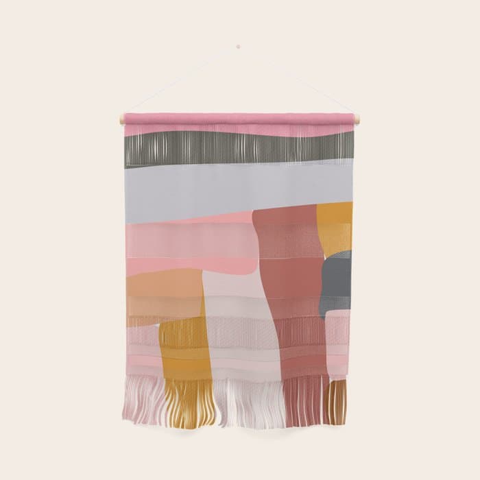 Modern Abstract in Earthy Colors Wall Hanging