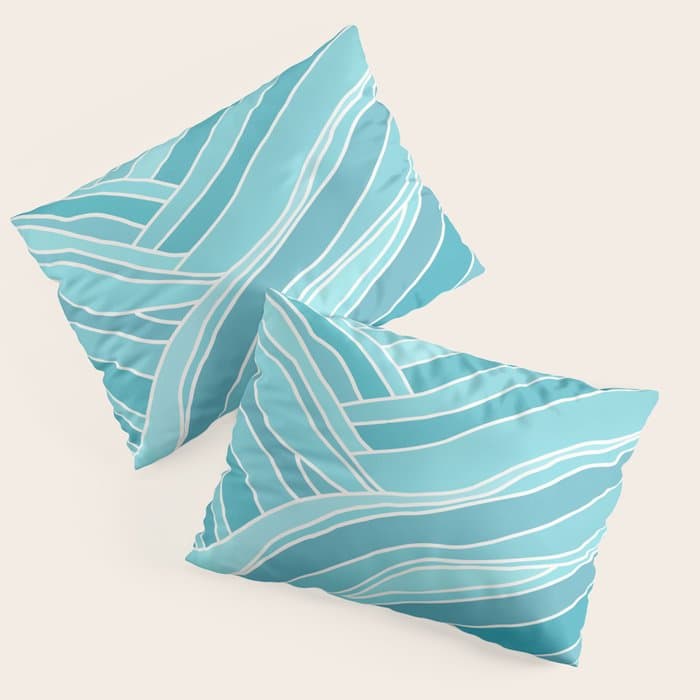 Waves Like Mountains Landscape Pillow Sham