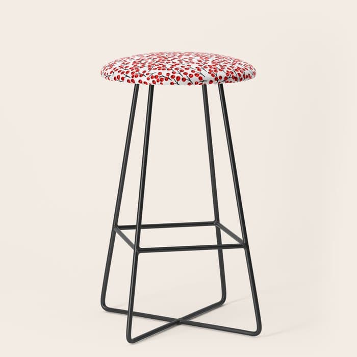 Christmas red fruit - pattern no 4 Stool