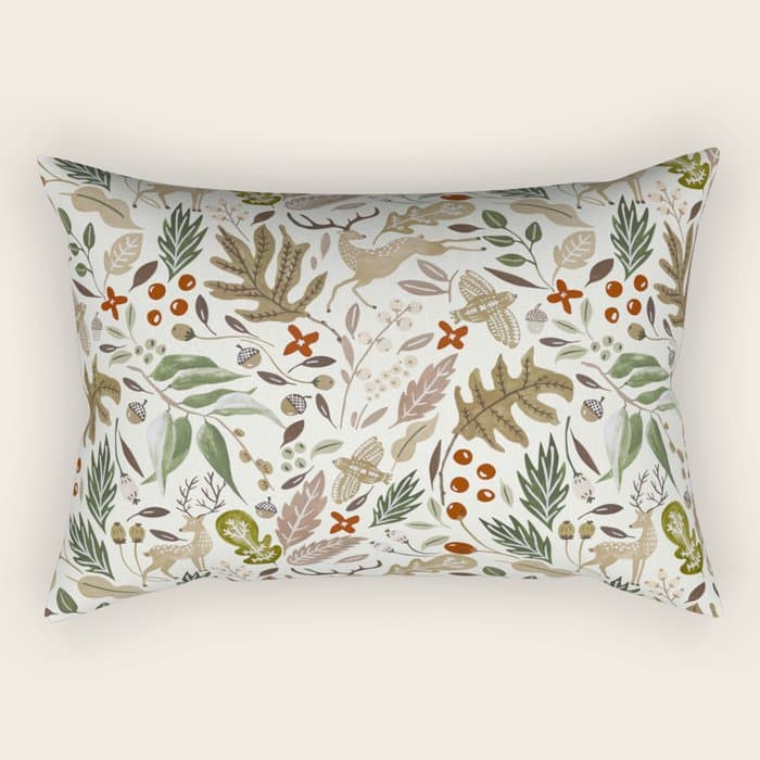 Christmas in the wild nature Rectangular Pillow