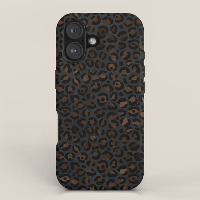 Beautiful Black Leopard Design Pattern iPhone Case