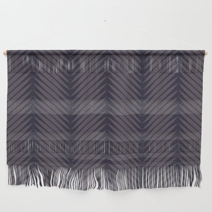 Palm Leaf Pattern - Midnight Wall Hanging