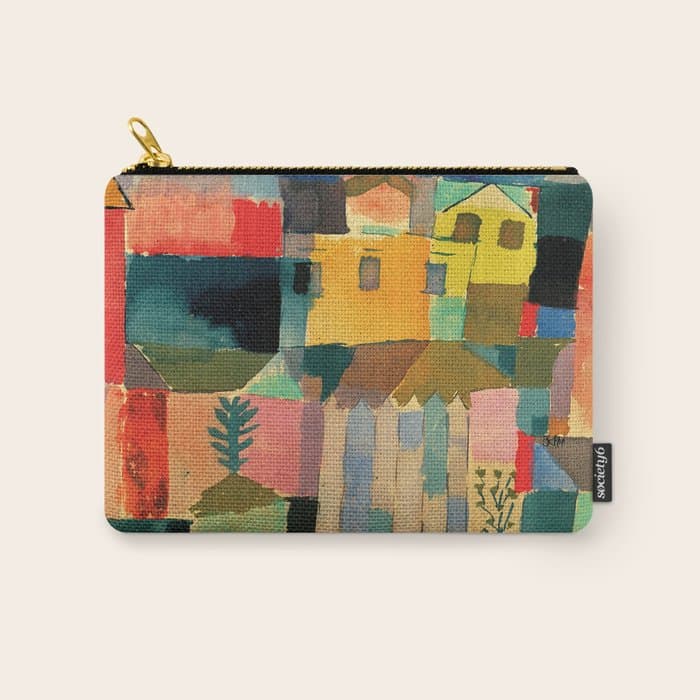 Paul Klee "Houses on the Sea 1914" Carry All Pouch