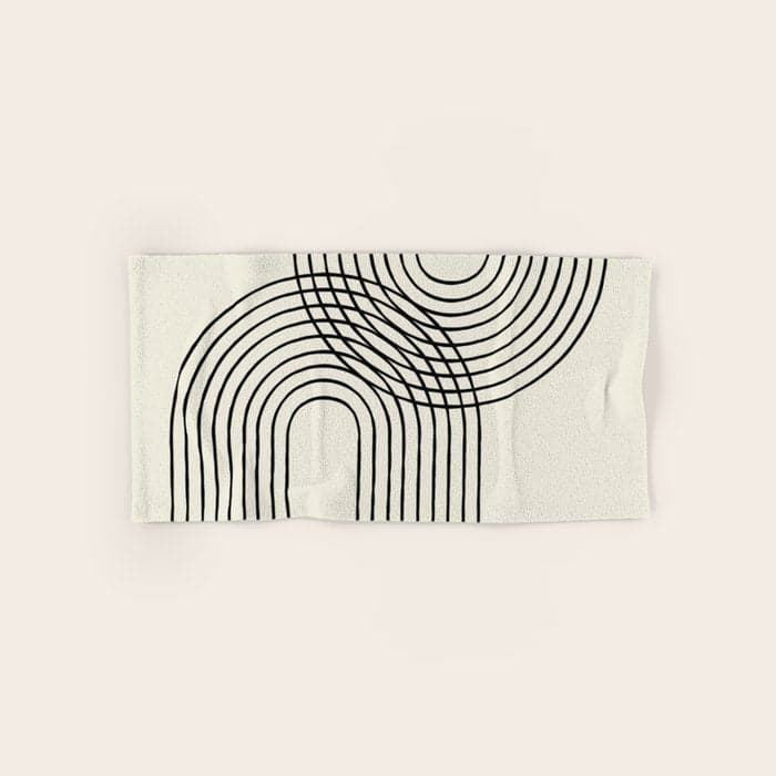 Arch duo 2 Mid century modern Bath Towel