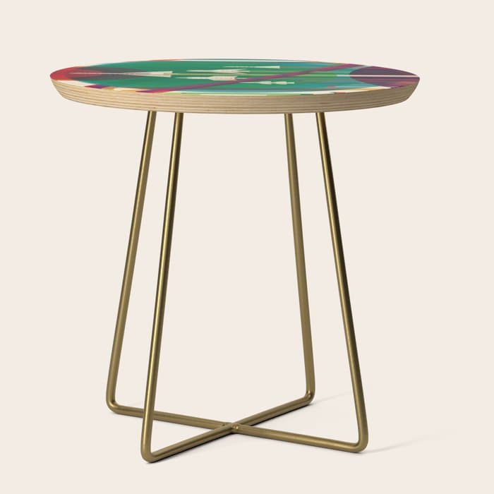 NASA Retro Space Travel Poster The Grand Tour Side Table