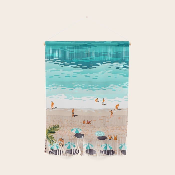 Dream in Colors Borrowed From The Sea | Ocean Tropical Beachy Summer | Swim Surf Travel Vacation Wall Hanging