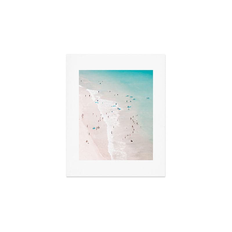 Beach - Summer Love II - Aerial Beach and Ocean photography by Ingrid Beddoes Art Print