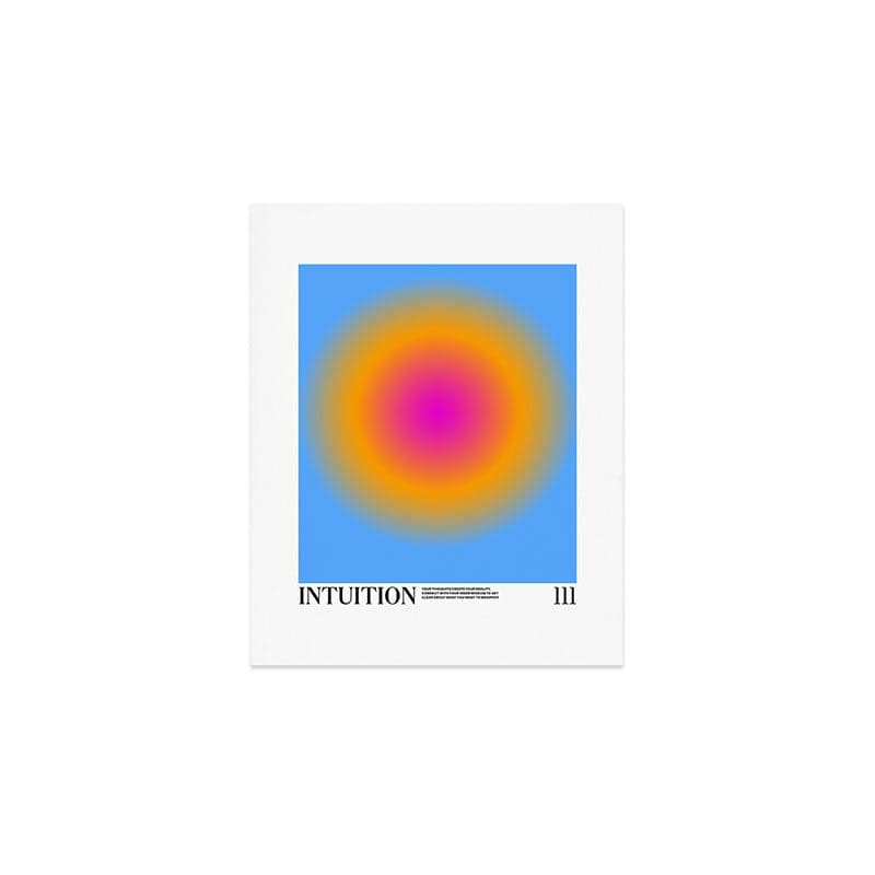 Gradient Angel Numbers: Intuition Art Print