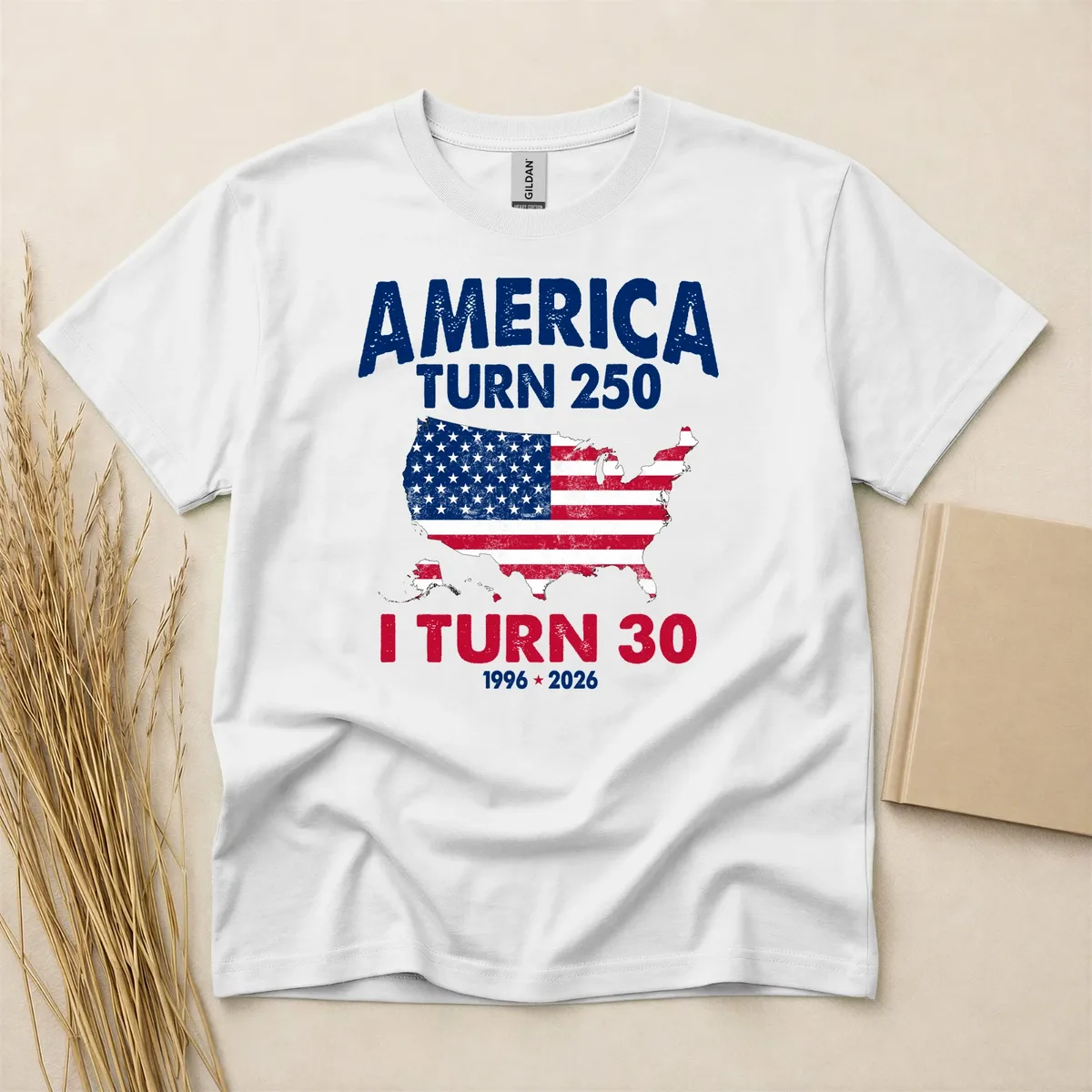 Custom America Turns 250, I Turn Shirt, Matching 4th Of July Birthday Tee, Usa 250th Anniversary
