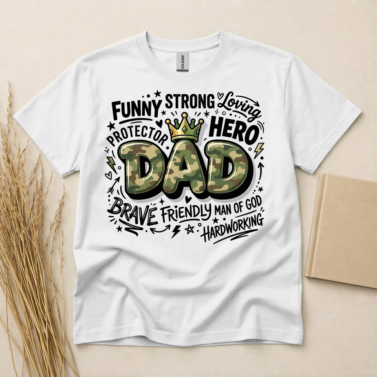 Strong Loving Dad Hero Protector T-Shirt
