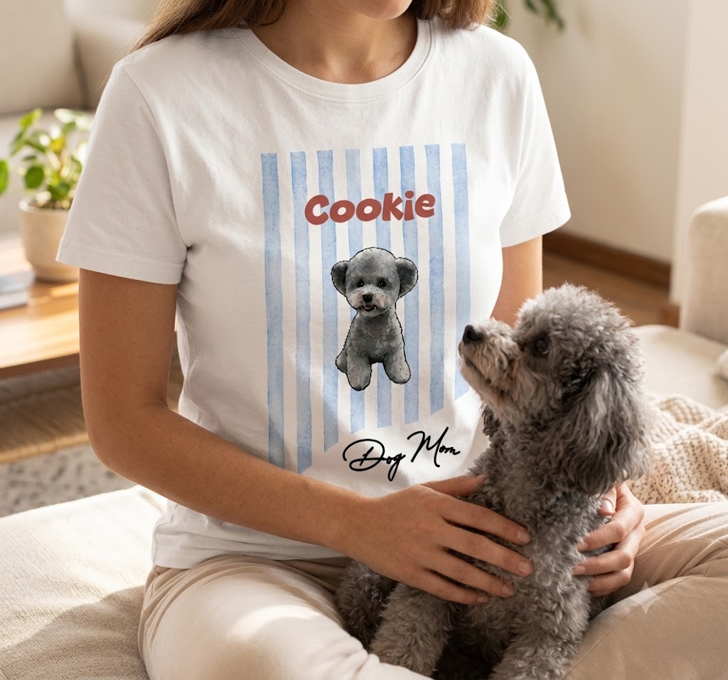 Personalized Pet Photo Upload Custom Dog or Cat Lover Gift T-Shirt