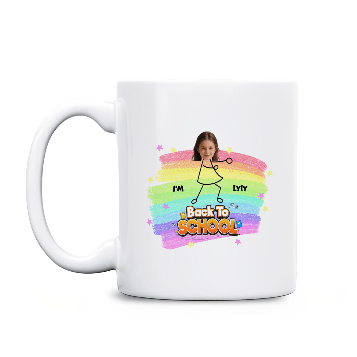 Personalized Back to School Mug with Photo – Custom Kids Coffee Mug Gift for Boys & Girls