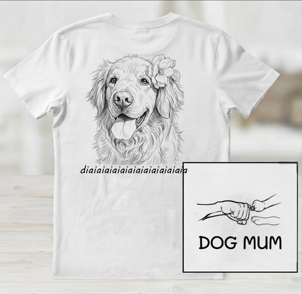 Custom Photo Pencil Sketch Dog Mom Dog Dad Hand Punch - Personalized T Shirt