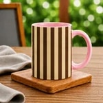 Pink and Brown Stripe