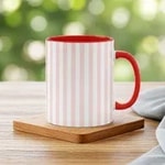 Red and Light Pink Stripe