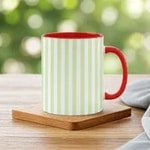 Red and Light Green Stripe