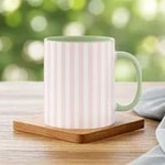 Light Green and Light Pink Stripe