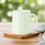 White and Light Green Stripe