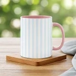 Light Pink and Light Blue Stripe
